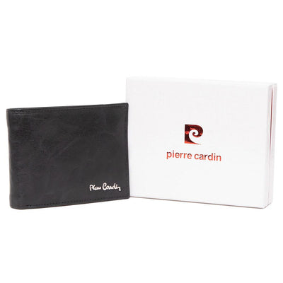 Pierre Cardin | Ανδρικό πορτοφόλι από γνήσιο φυσικό δέρμα GPB045, Μαύρο 2