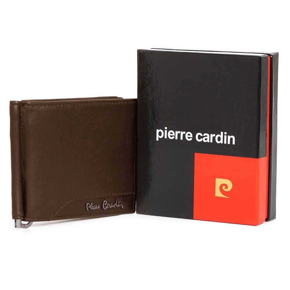 Pierre Cardin | Ανδρική δερμάτινη θήκη καρτών GPB064, Σκούρο καφέ 2