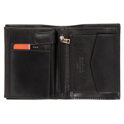Pierre Cardin | Ανδρικό πορτοφόλι από γνήσιο φυσικό δέρμα GPB071, Μαύρο - με προστασία ασύρματης ανάγνωσης RFID 3