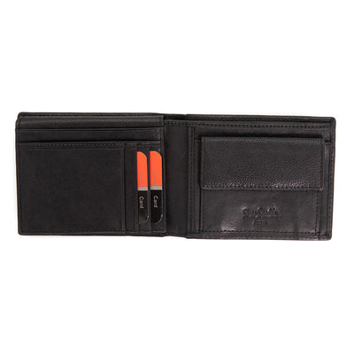 Pierre Cardin | Ανδρικό πορτοφόλι από γνήσιο φυσικό δέρμα GPB073, Μαύρο - με προστασία ασύρματης ανάγνωσης RFID 3