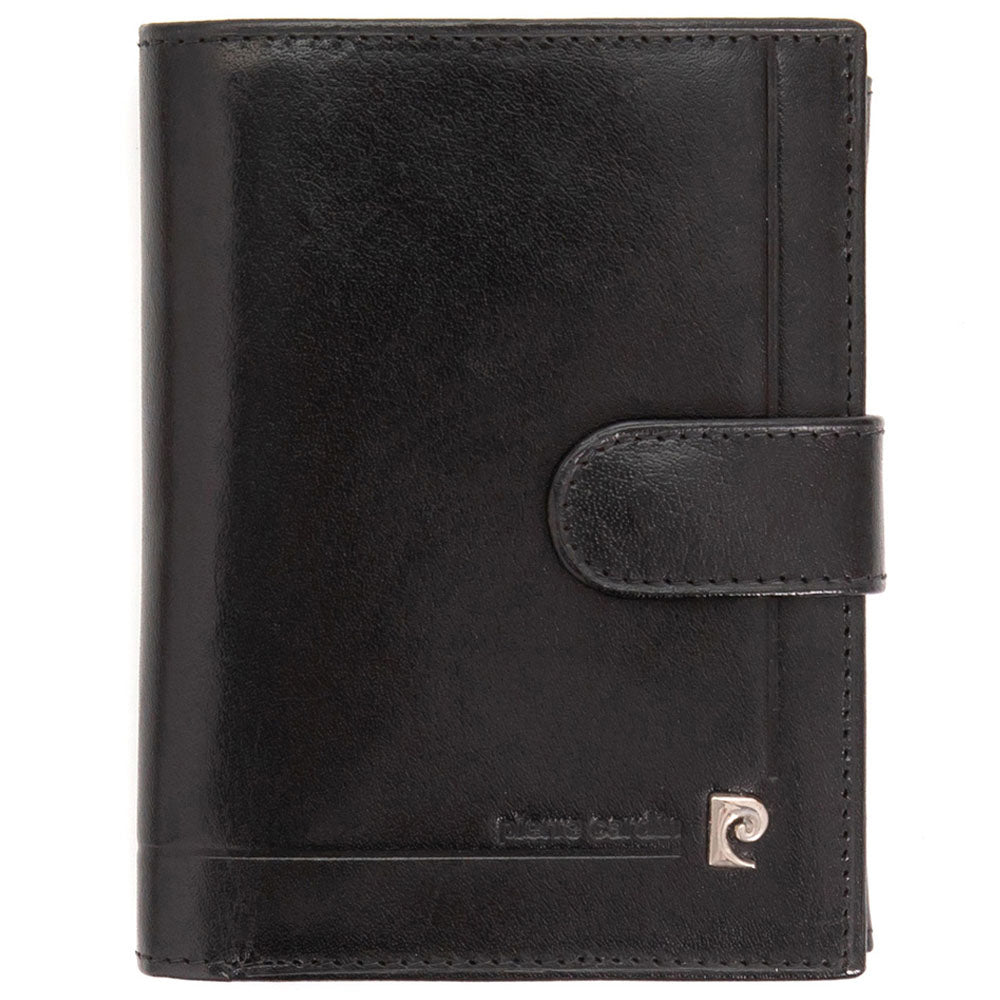 Pierre Cardin | Ανδρικό πορτοφόλι από γνήσιο φυσικό δέρμα GPB080, Μαύρο 1