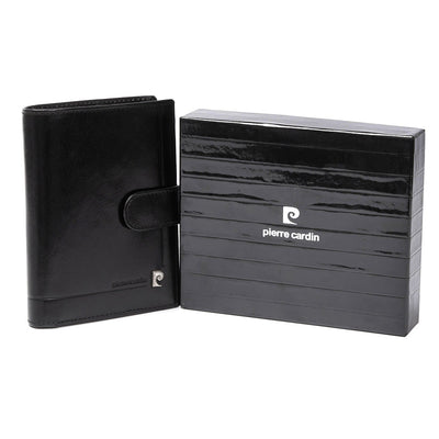 Pierre Cardin | Ανδρικό πορτοφόλι από γνήσιο φυσικό δέρμα GPB080, Μαύρο 2