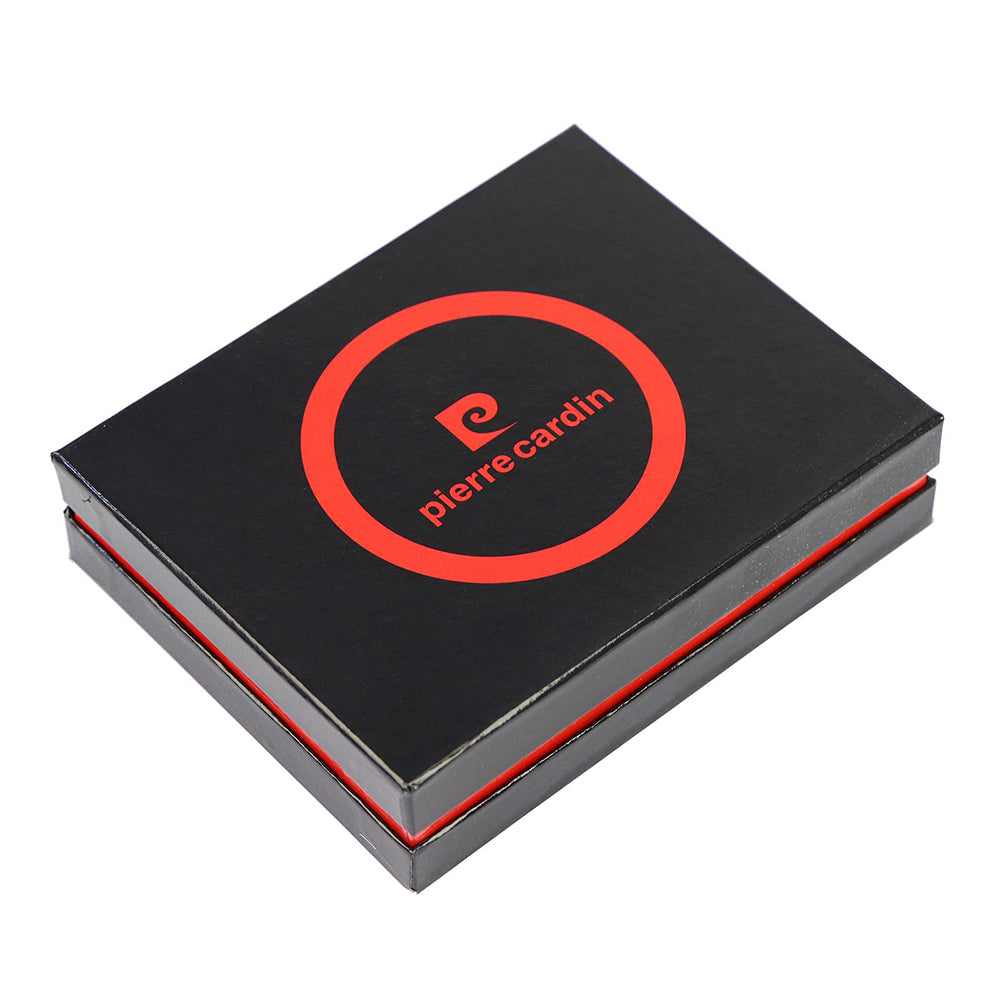 Pierre Cardin | Ανδρικό πορτοφόλι από γνήσιο φυσικό δέρμα GPB082, Μαύρο - με προστασία ασύρματης ανάγνωσης RFID 8