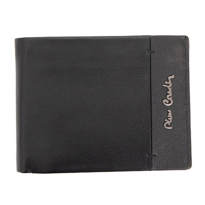 Pierre Cardin | Ανδρικό πορτοφόλι από γνήσιο φυσικό δέρμα GPB096, Μαύρο 1