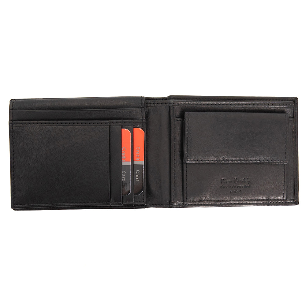 Pierre Cardin | Ανδρικό πορτοφόλι από γνήσιο φυσικό δέρμα GPB096, Μαύρο 3