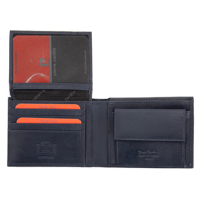 Pierre Cardin | Ανδρικό πορτοφόλι από γνήσιο φυσικό δέρμα GPB098, Μαύρο 3