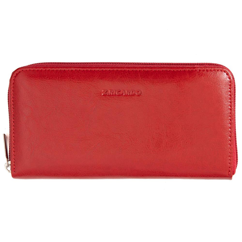 Γυναικείο πορτοφόλι από γνήσιο φυσικό δέρμα GPD259, Κόκκινο 1