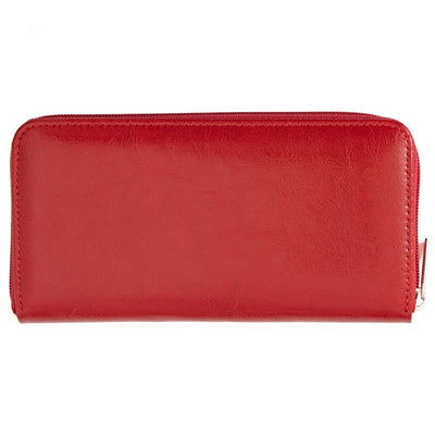 Γυναικείο πορτοφόλι από γνήσιο φυσικό δέρμα GPD259, Κόκκινο 4