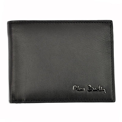 Pierre Cardin | Ανδρικό πορτοφόλι από γνήσιο φυσικό δέρμα GPB301, Μαύρο - με προστασία ασύρματης ανάγνωσης RFID 1