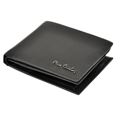 Pierre Cardin | Ανδρικό πορτοφόλι από γνήσιο φυσικό δέρμα GPB301, Μαύρο - με προστασία ασύρματης ανάγνωσης RFID 3