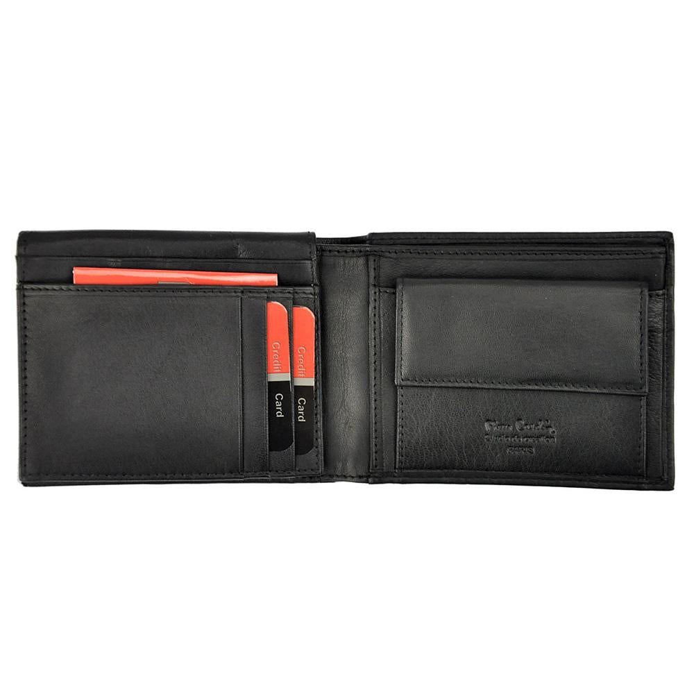 Pierre Cardin | Ανδρικό πορτοφόλι από γνήσιο φυσικό δέρμα GPB301, Μαύρο - με προστασία ασύρματης ανάγνωσης RFID 5