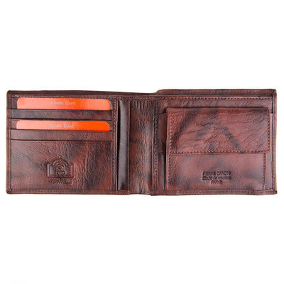 Pierre Cardin | Ανδρικό πορτοφόλι από γνήσιο φυσικό δέρμα GPB330, Καφέ 3