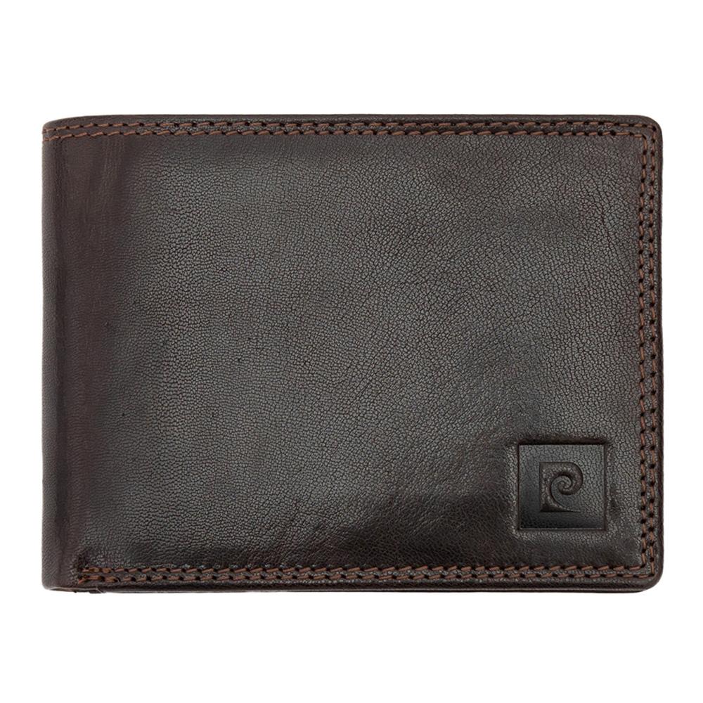 Pierre Cardin | Ανδρικό πορτοφόλι από γνήσιο φυσικό δέρμα GPB370, Σκούρο Καφέ 1