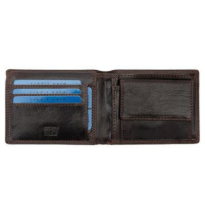 Pierre Cardin | Ανδρικό πορτοφόλι από γνήσιο φυσικό δέρμα GPB370, Σκούρο Καφέ 4