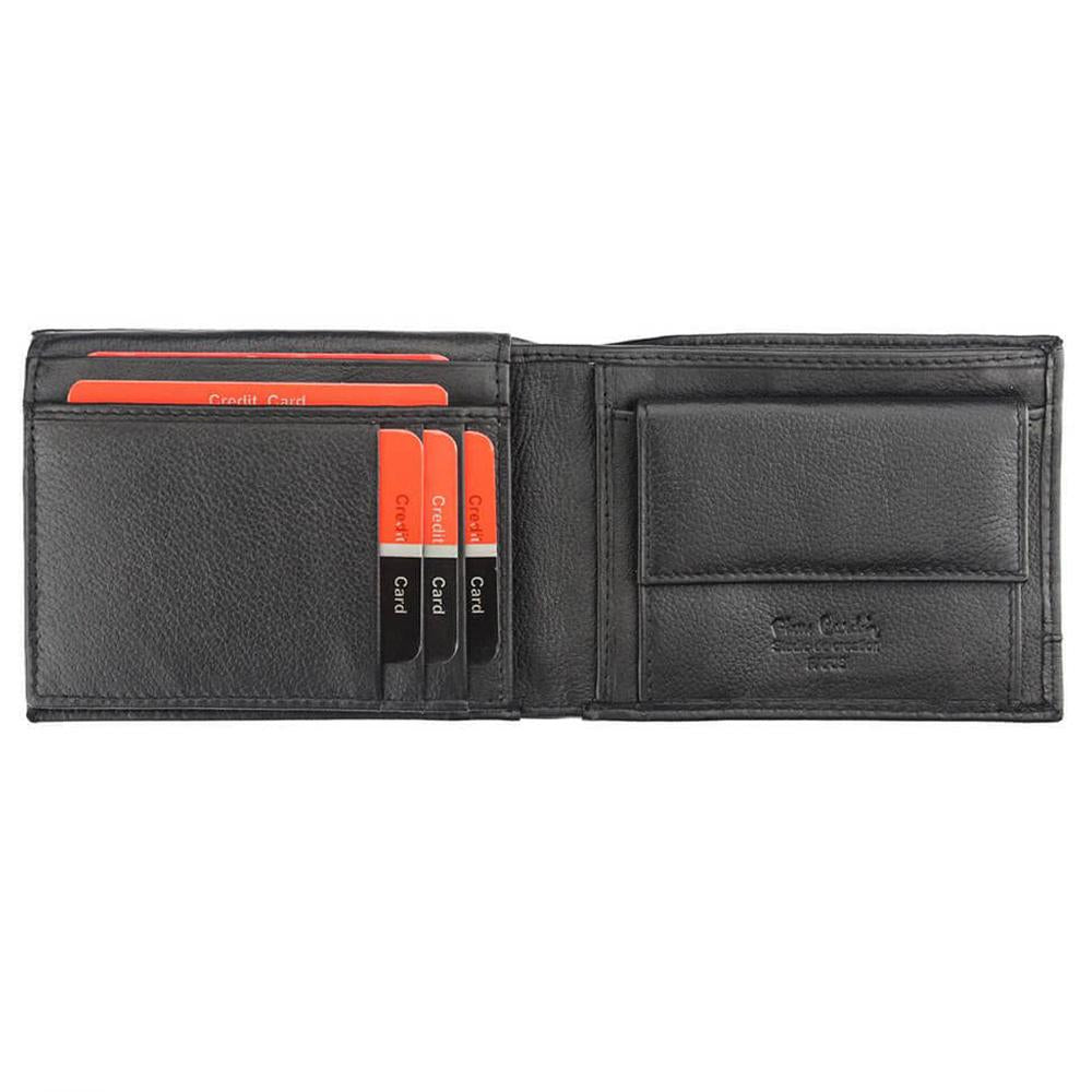 Pierre Cardin | Ανδρικό πορτοφόλι από γνήσιο φυσικό δέρμα GPB393, Μαύρο 4