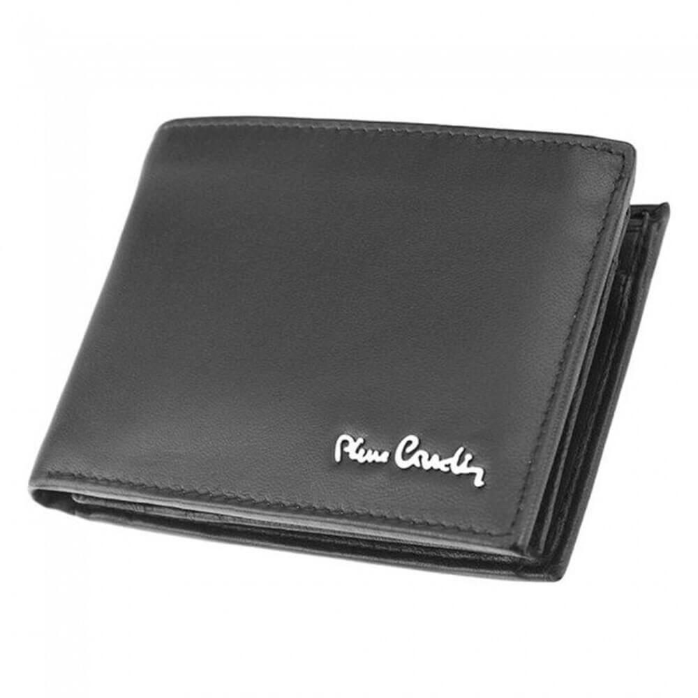 Pierre Cardin | Ανδρικό πορτοφόλι από γνήσιο φυσικό δέρμα GPB472, Μαύρο - με προστασία ασύρματης ανάγνωσης RFID 3