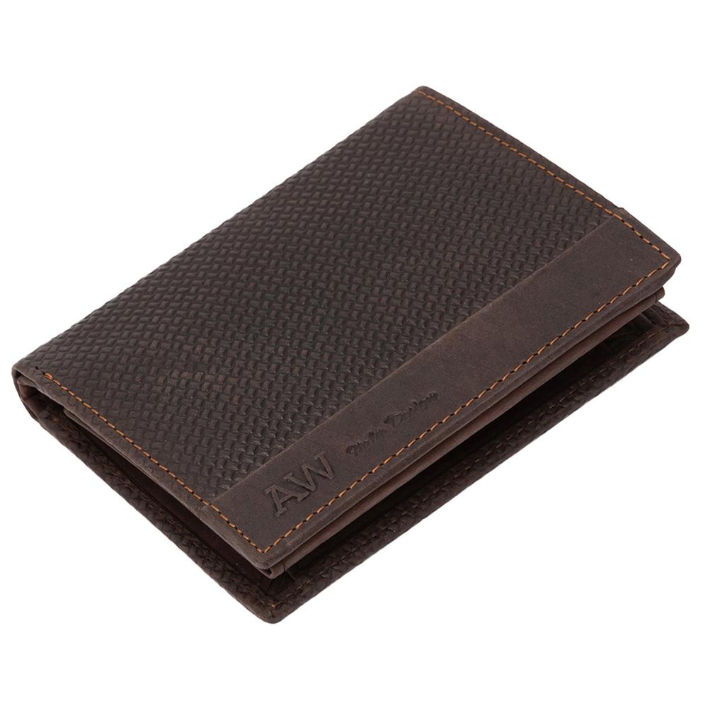 Ανδρικό πορτοφόλι από γνήσιο φυσικό δέρμα GPB603, Σκούρο Καφέ 3