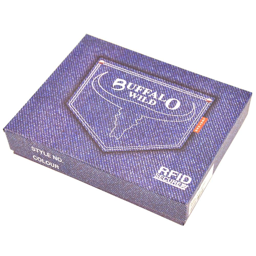 Ανδρικό πορτοφόλι από γνήσιο φυσικό δέρμα GPB640, Μαύρο - με προστασία ασύρματης ανάγνωσης RFID 12
