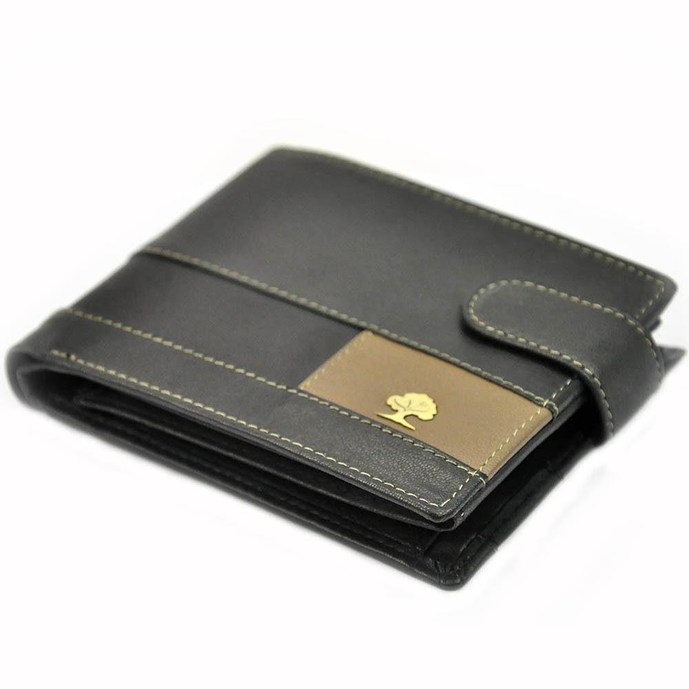 Ανδρικό πορτοφόλι από γνήσιο φυσικό δέρμα GPB680, Μαύρο 2
