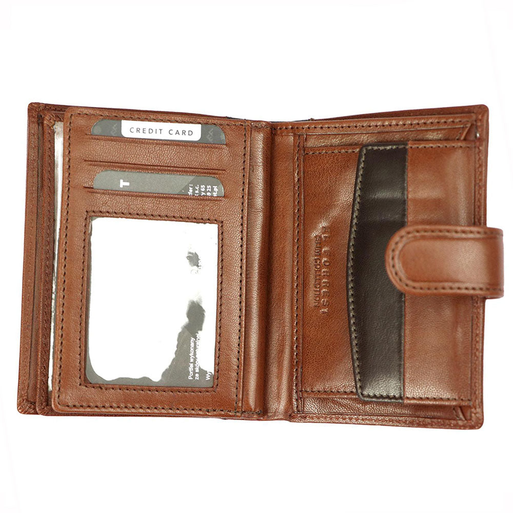 Ανδρικό πορτοφόλι από γνήσιο φυσικό δέρμα GPB709, Καφέ - με προστασία ασύρματης ανάγνωσης RFID 7
