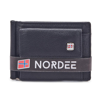 Ανδρικό πορτοφόλι από γνήσιο φυσικό δέρμα GPB716, Μαύρο - με προστασία ασύρματης ανάγνωσης RFID 3