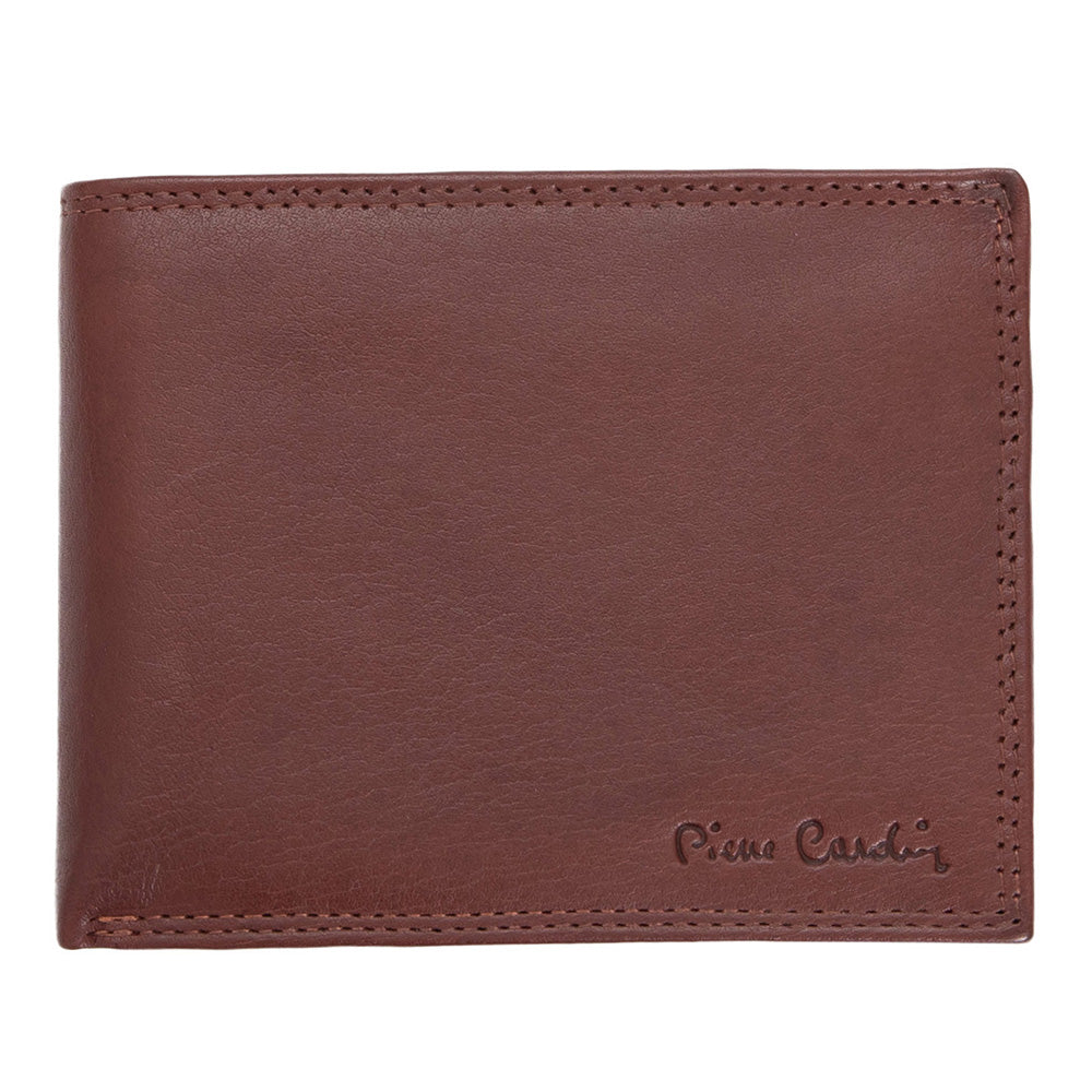 Pierre Cardin | Ανδρικό πορτοφόλι από γνήσιο φυσικό δέρμα GPB722, Καφέ 1