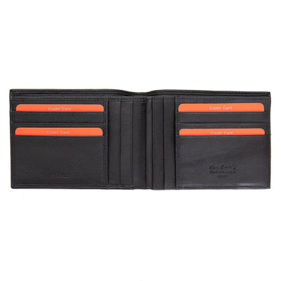 Pierre Cardin | Ανδρικό πορτοφόλι από γνήσιο φυσικό δέρμα GPB725, Μαύρο 3