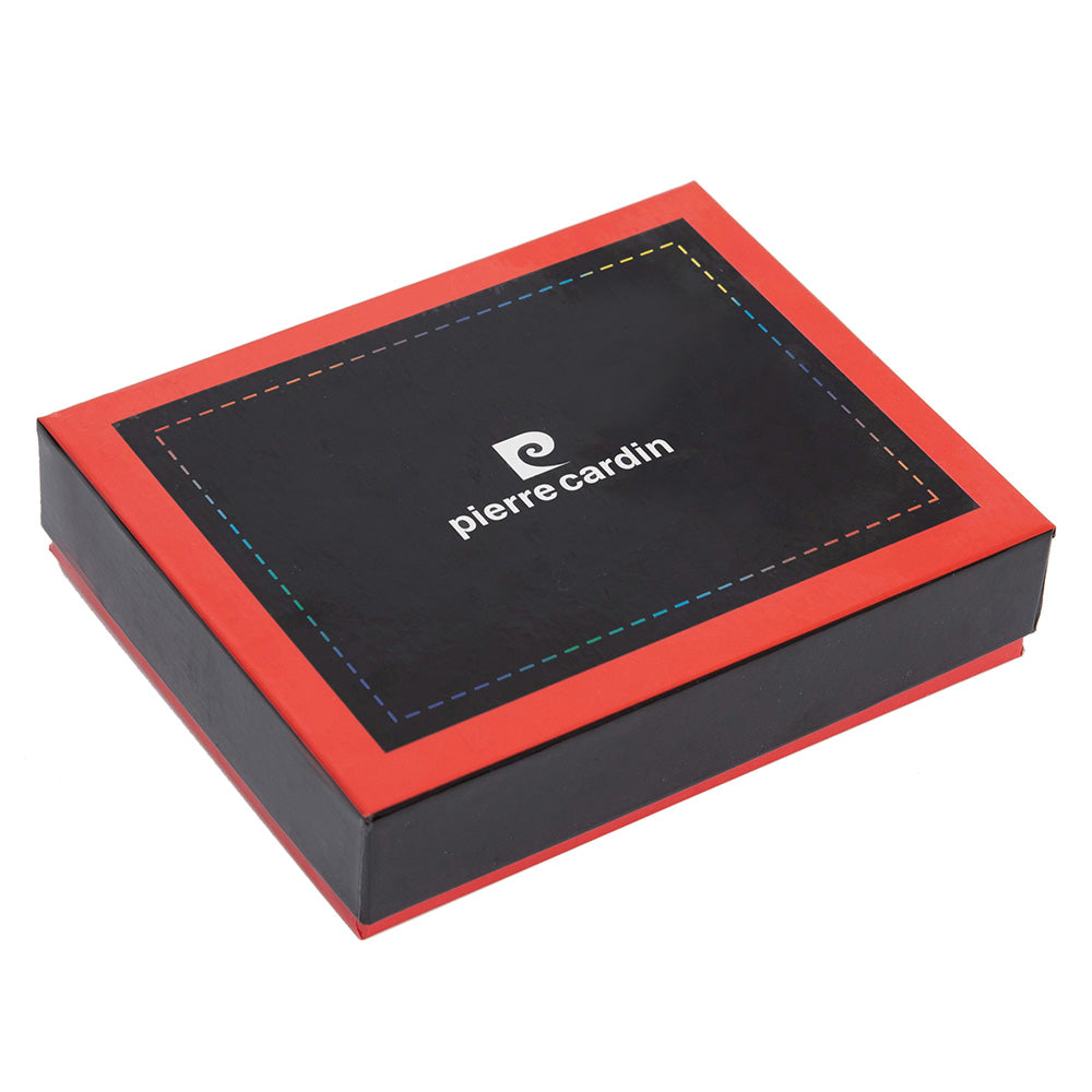 Pierre Cardin | Ανδρικό πορτοφόλι από γνήσιο φυσικό δέρμα GPB731, Μαύρο - με προστασία ασύρματης ανάγνωσης RFID 6