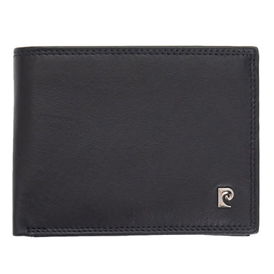 Pierre Cardin | Ανδρικό πορτοφόλι από γνήσιο φυσικό δέρμα GPB731, Μαύρο - με προστασία ασύρματης ανάγνωσης RFID 1