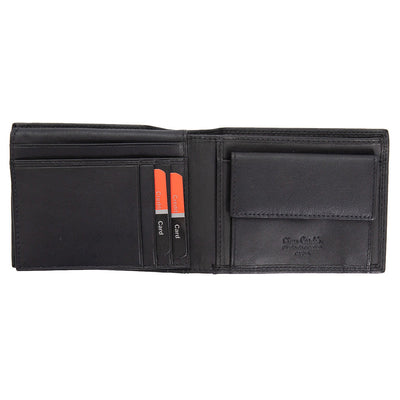 Pierre Cardin | Ανδρικό πορτοφόλι από γνήσιο φυσικό δέρμα GPB731, Μαύρο - με προστασία ασύρματης ανάγνωσης RFID 3