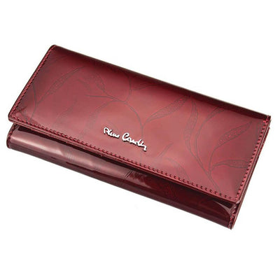 Pierre Cardin | Γυναικείο πορτοφόλι από γνήσιο φυσικό δέρμα GPD016, Βουργουνδί 2