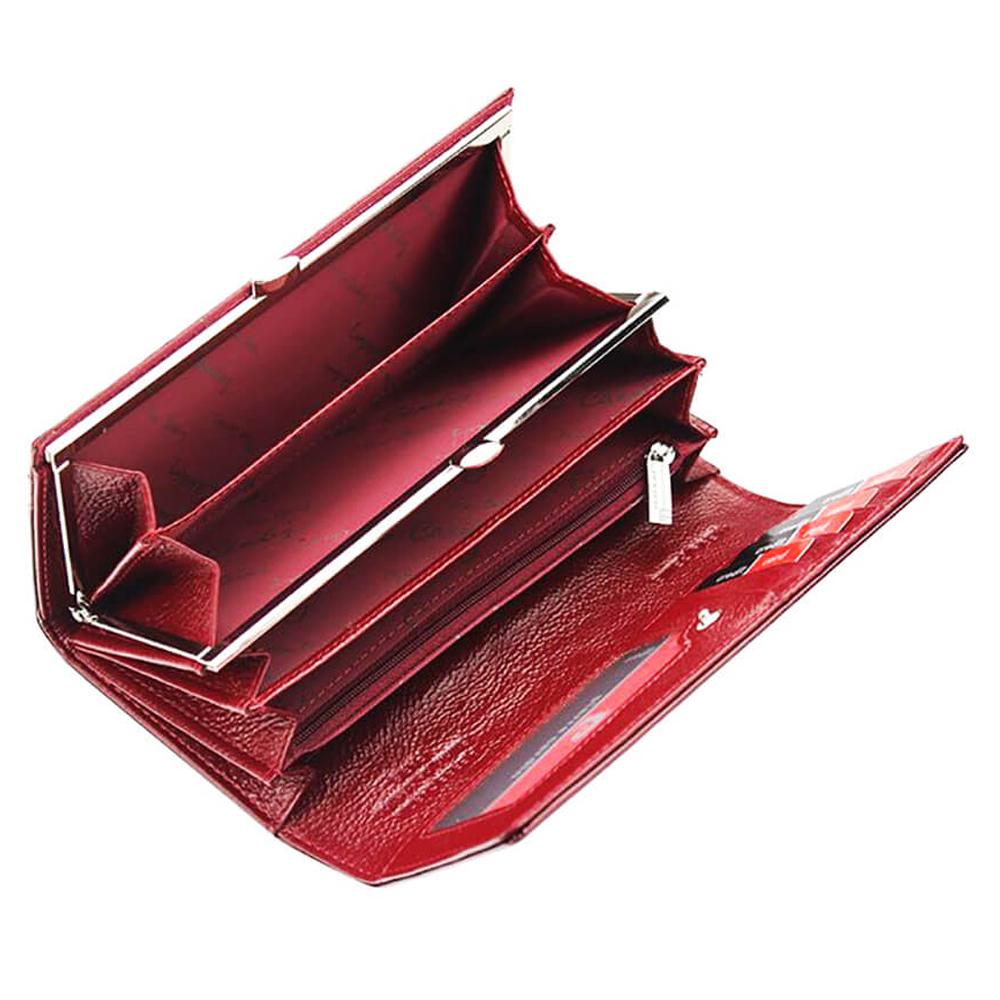 Pierre Cardin | Γυναικείο πορτοφόλι από γνήσιο φυσικό δέρμα GPD016, Κόκκινο 5