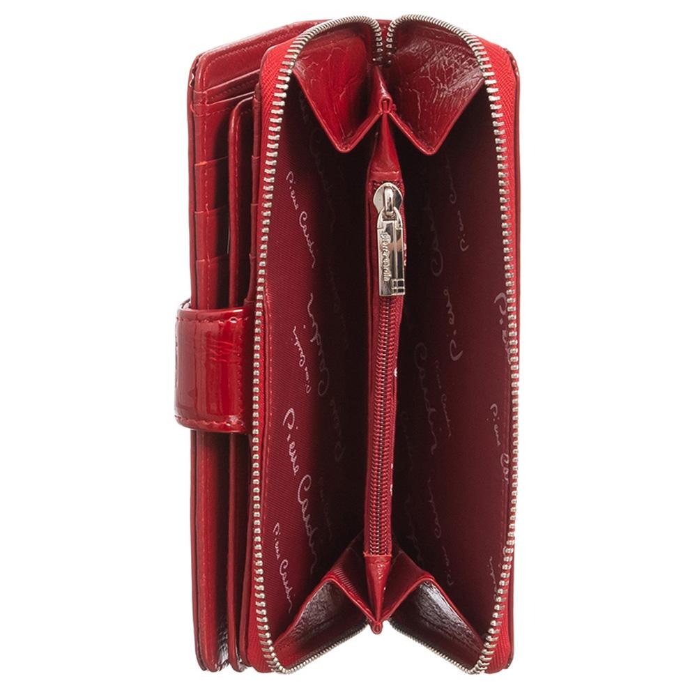 Pierre Cardin | Γυναικείο πορτοφόλι από γνήσιο φυσικό δέρμα GPD017, Κόκκινο 3