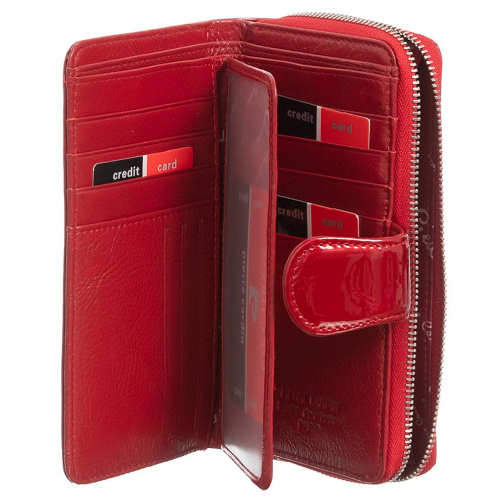 Pierre Cardin | Γυναικείο πορτοφόλι από γνήσιο φυσικό δέρμα GPD017, Κόκκινο 4