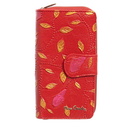Pierre Cardin | Γυναικείο πορτοφόλι από γνήσιο φυσικό δέρμα GPD036, Κόκκινο 1