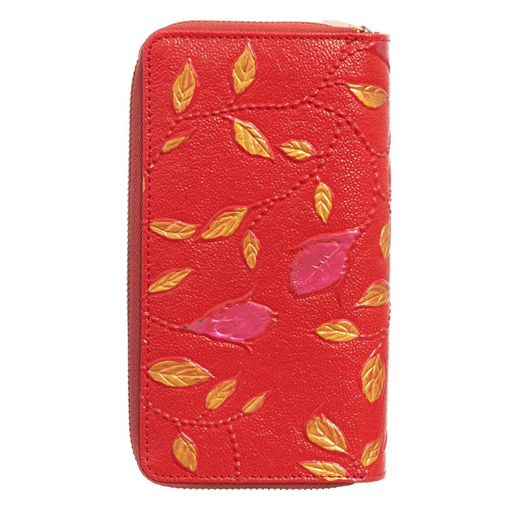 Pierre Cardin | Γυναικείο πορτοφόλι από γνήσιο φυσικό δέρμα GPD036, Κόκκινο 5