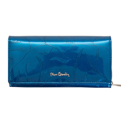 Pierre Cardin | Γυναικείο πορτοφόλι από γνήσιο φυσικό δέρμα GPD027, Μπλε 1