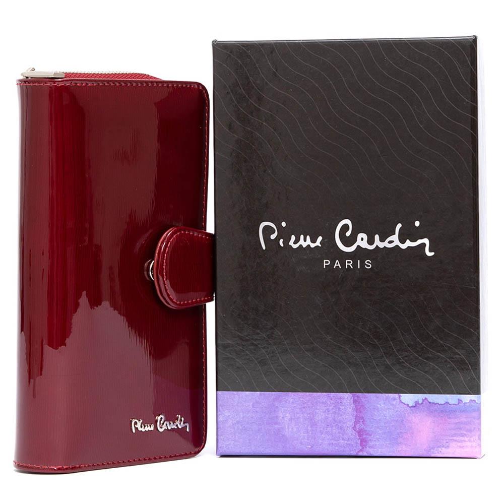 Pierre Cardin | Γυναικείο πορτοφόλι από γνήσιο φυσικό δέρμα GPD035, Βυσσινί 2