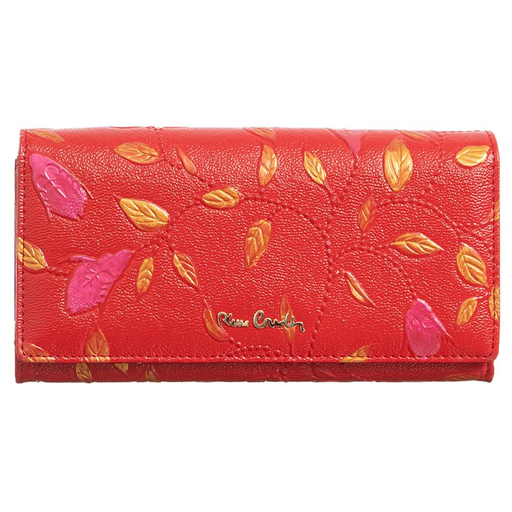 Pierre Cardin | Γυναικείο πορτοφόλι από γνήσιο φυσικό δέρμα GPD040, Κόκκινο 1