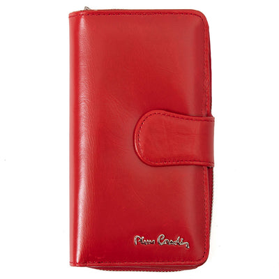 Pierre Cardin | Γυναικείο πορτοφόλι από γνήσιο φυσικό δέρμα GPD043, Κόκκινο 1