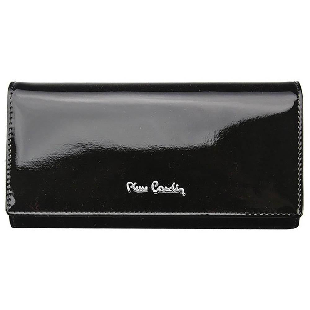 Pierre Cardin | Γυναικείο πορτοφόλι από γνήσιο φυσικό δέρμα GPD044, Μαύρο 1