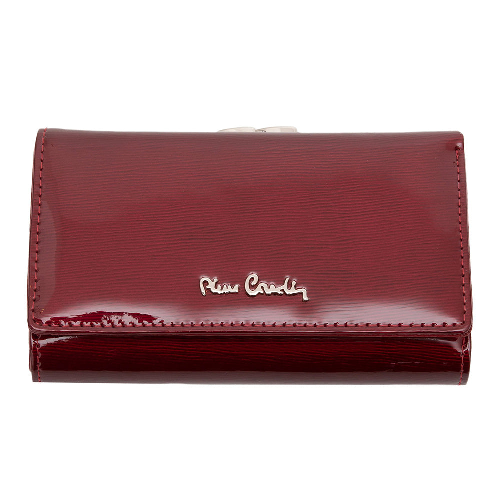 Pierre Cardin | Γυναικείο πορτοφόλι από γνήσιο φυσικό δέρμα GPD064, Βυσσινί 1