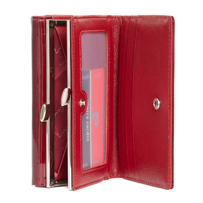 Pierre Cardin | Γυναικείο πορτοφόλι από γνήσιο φυσικό δέρμα GPD064, Βυσσινί 3