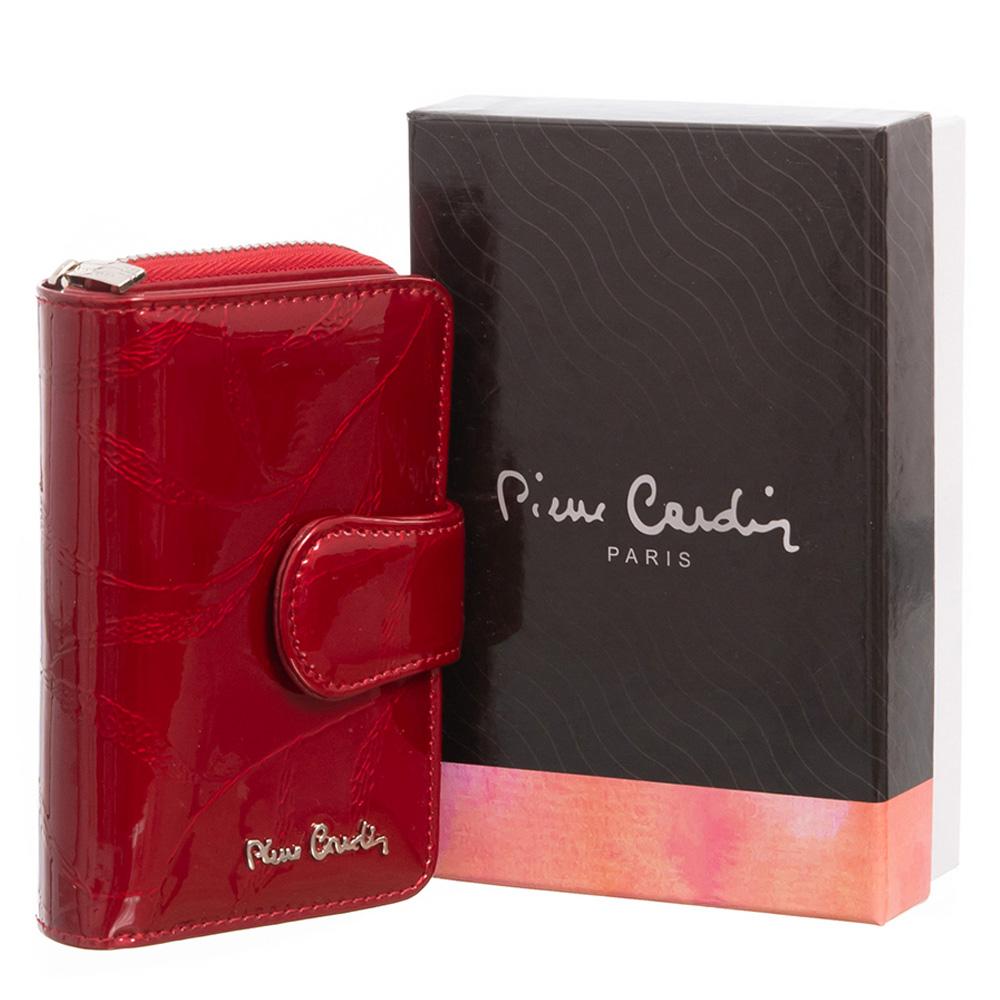 Pierre Cardin | Γυναικείο πορτοφόλι από γνήσιο φυσικό δέρμα GPD075, Κόκκινο 2