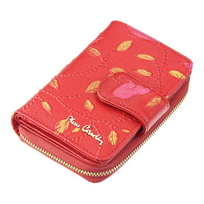 Pierre Cardin | Γυναικείο πορτοφόλι από γνήσιο φυσικό δέρμα GPD076, Κόκκινο 2