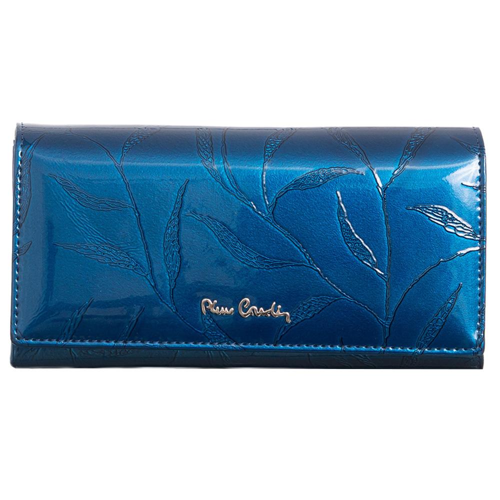 Pierre Cardin | Γυναικείο πορτοφόλι από γνήσιο φυσικό δέρμα GPD077, Μπλε 1