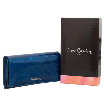Pierre Cardin | Γυναικείο πορτοφόλι από γνήσιο φυσικό δέρμα GPD077, Μπλε 2