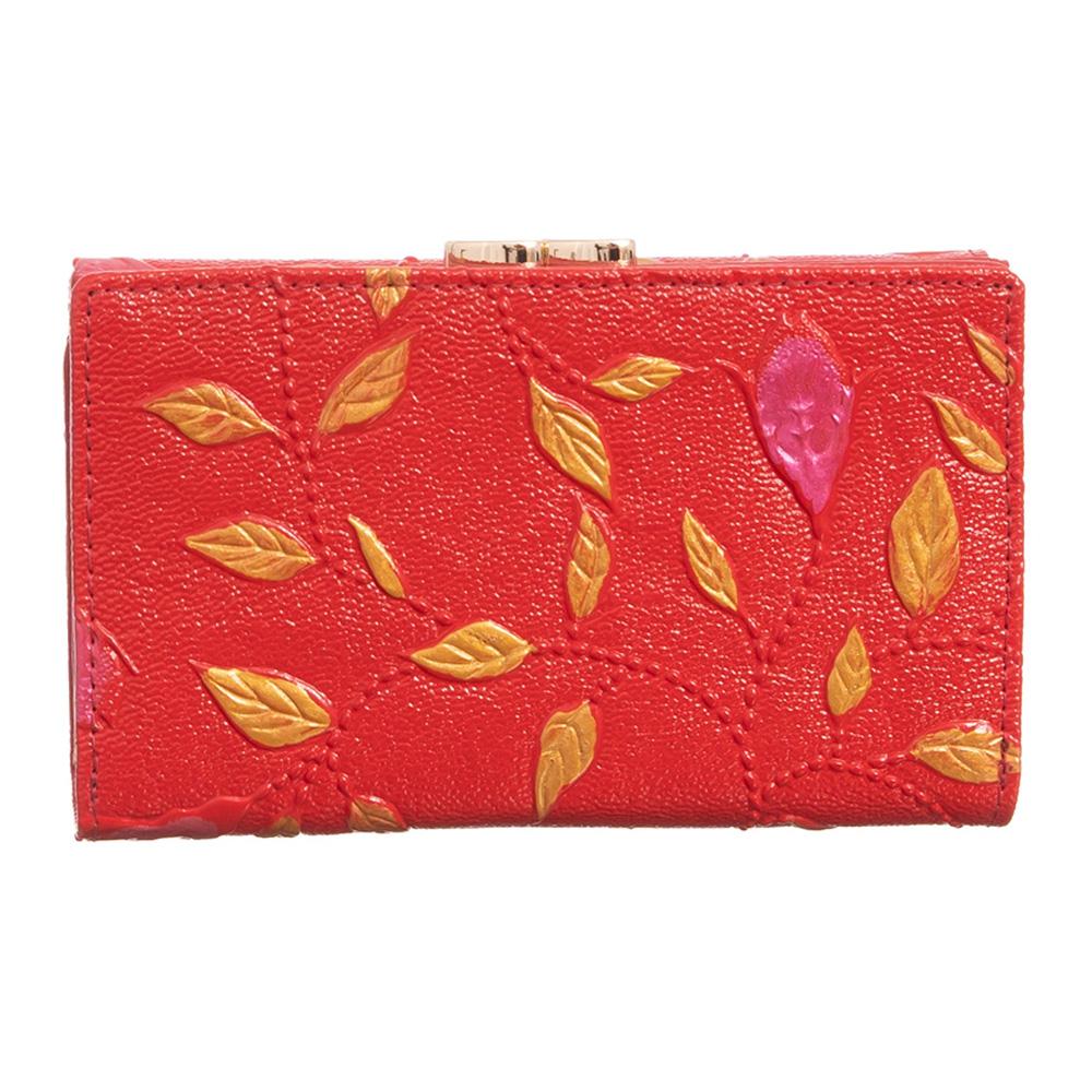 Pierre Cardin | Γυναικείο πορτοφόλι από γνήσιο φυσικό δέρμα GPD078, Κόκκινο 5