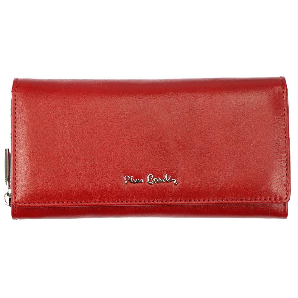 Pierre Cardin | Γυναικείο πορτοφόλι από γνήσιο φυσικό δέρμα GPD080, Κόκκινο 1