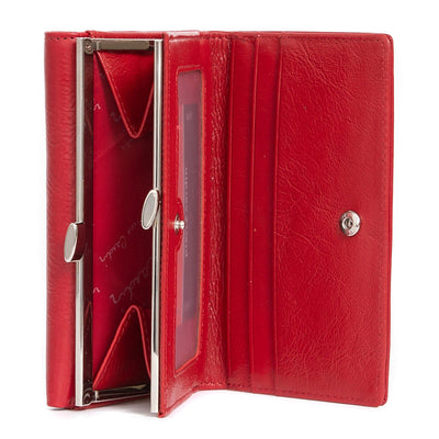 Pierre Cardin | Γυναικείο πορτοφόλι από γνήσιο φυσικό δέρμα GPD082, Κόκκινο 3